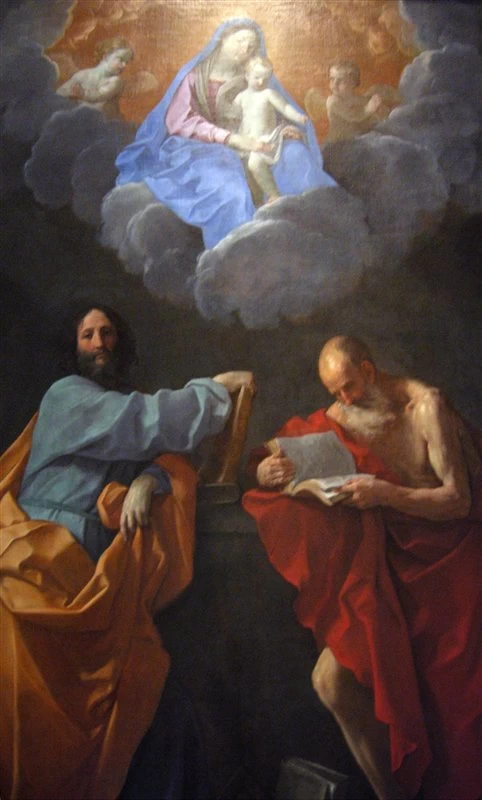 132-la vergine in gloria tra i santi tommaso e girolamo-Pinacoteca Vaticana 